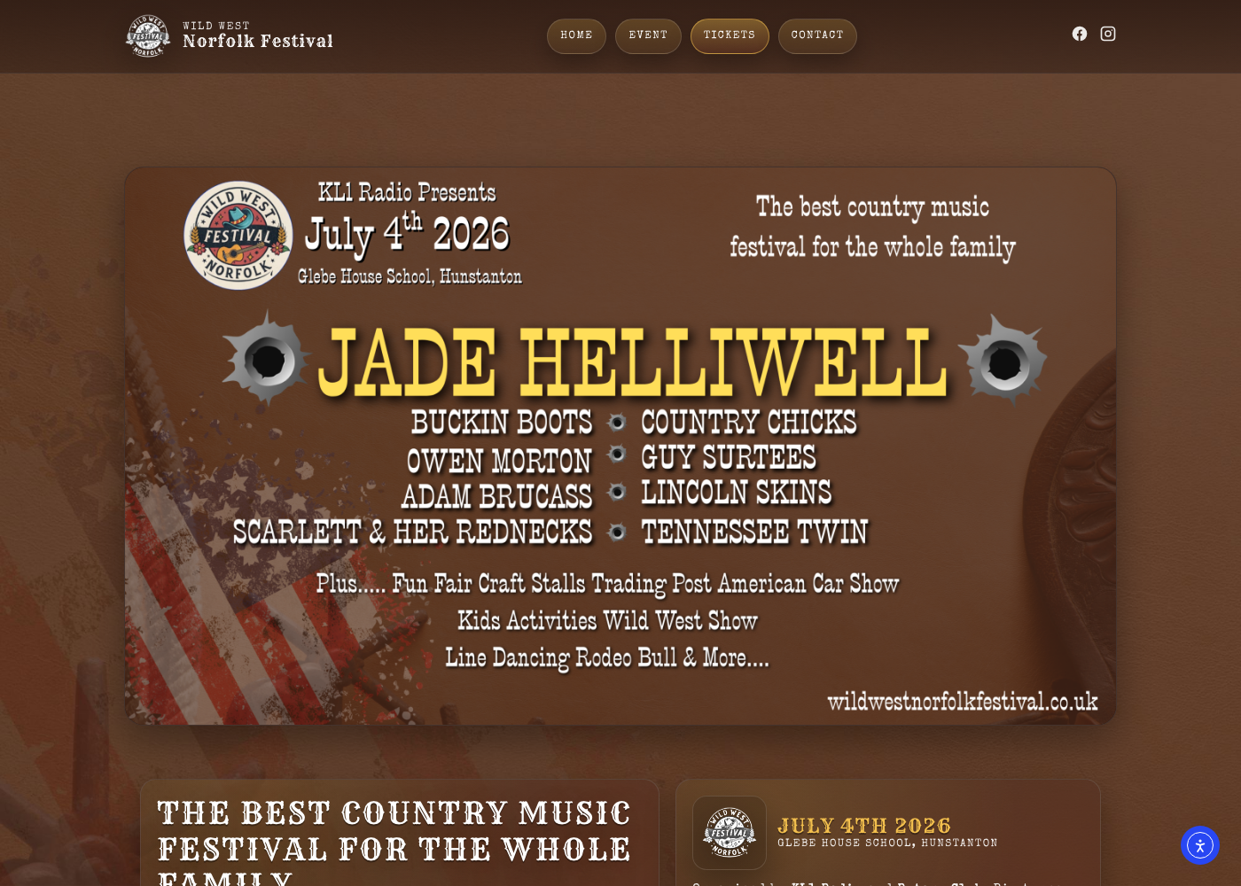 Wild West Norfolk Festival, presented by KL1 Radio